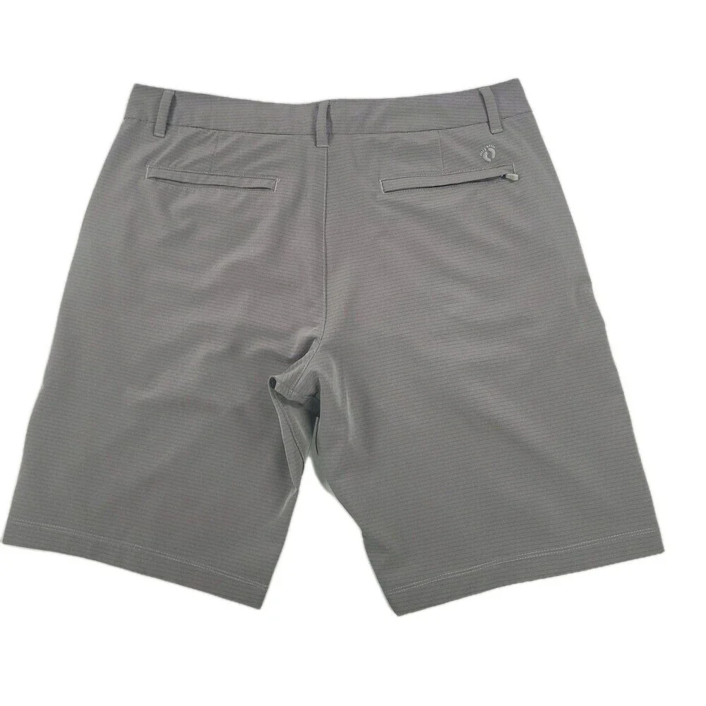 Hang Ten Shorts Adult 36 Gray Performance Stretch Board Drawstring Outdoor Mens